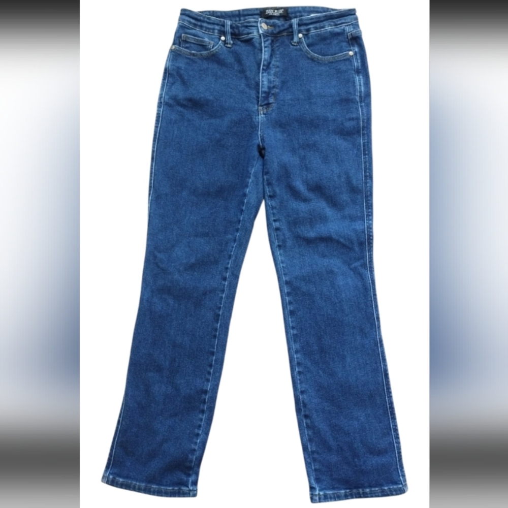 Judy Blue Los Angeles Womens Straight Leg Dark Wash Denim Jeans Size 15/32